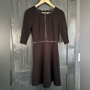 Anthropologie THML Black and White Textured Dress XS